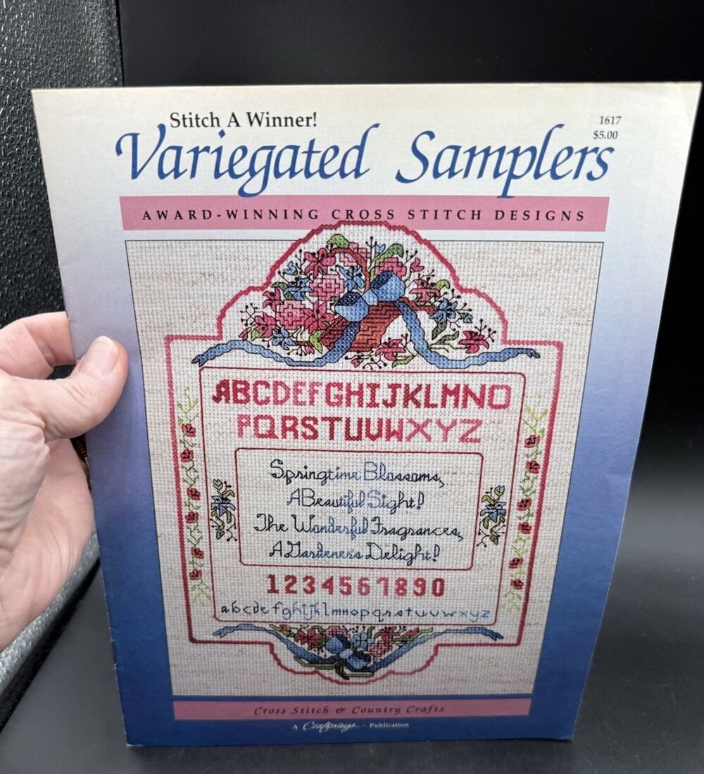Variegated Samplers Cross Stitch Pattern Excellent 1979